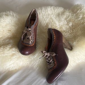 Poetic Licence Tweed and Leather Heels